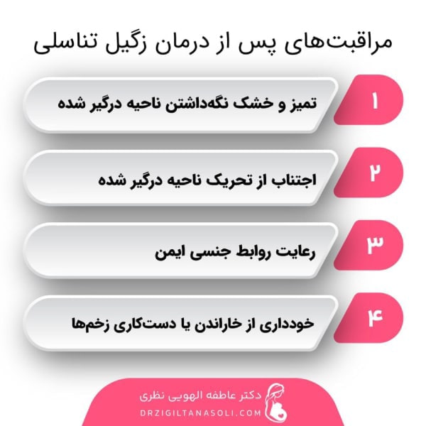 راهنمای مراقبت‌های پس از درمان زگیل تناسلی